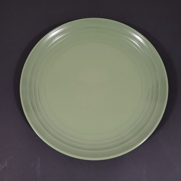 Pier 1 Essentials stoneware Dinner plates 10 3/4" Green - Picture 1 of 3